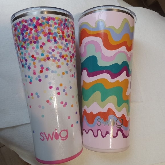 Swig Tumblers Set of Two! Confetti and Colorful Tribe! - Picture 4 of 5